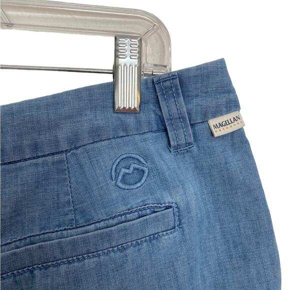 Magellan Outdoors Chambray Happy Camper Shorts Sz 14 - Picture 5 of 8